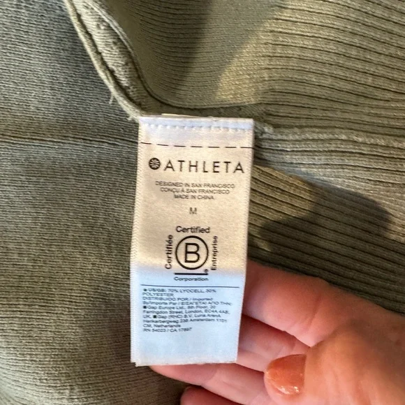Athleta Light Green Women's Cardigan NWOT - Picture 6 of 7